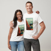 SpaceX Mars Olympus Mons Tourism Poster T-shirt (Unisex)