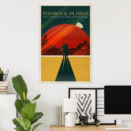 SpaceX Mars Phobos en Deimos Tourism Poster (Thuiskantoor)