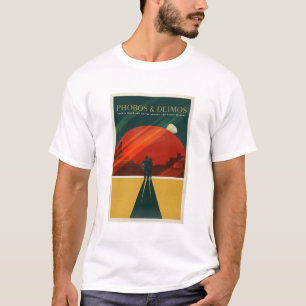SpaceX Mars Phobos en Deimos Tourism Poster T-shirt