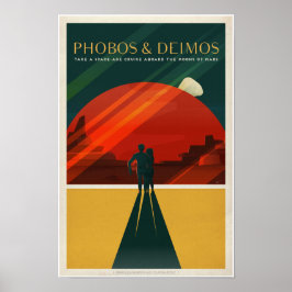SpaceX Mars-poster voor Mars/DP Poster