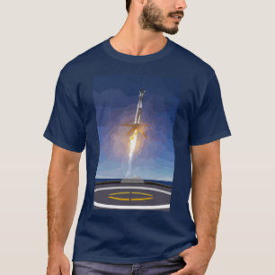 SpaceX Rocket Faring Landing on Drone Ship T-shirt