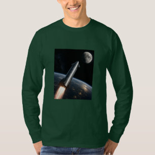 SpaceX Starship-lancering   Herbruikbare raket T-shirt