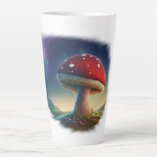 Spacey Amanita Muscaria Latte Mok (Voorkant)