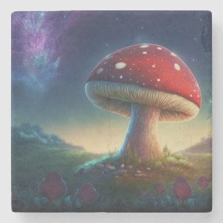 Spacey Amanita Muscaria Stone Onderzetter
