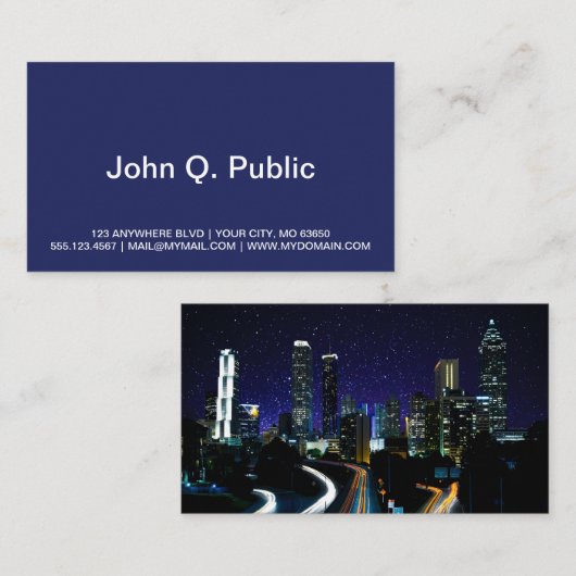 Spacey Atlanta Visitekaartje (Voorkant / Achterkant)