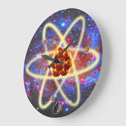Spacey Atomic Grote Klok (Hoek)