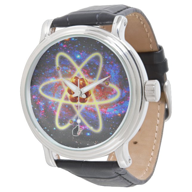 Spacey Atomic Horloge (Gekanteld)