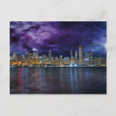 Spacey Chicago Skyline Briefkaart (Voorkant)