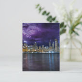 Spacey Chicago Skyline Briefkaart (Staand voorkant)