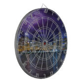 Spacey Chicago Skyline Dartbord (Voorkant Links)