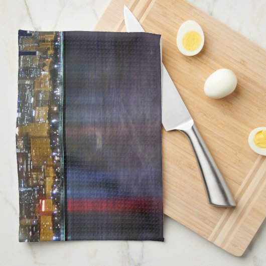 Spacey Chicago Skyline Theedoek (Quarter Fold)