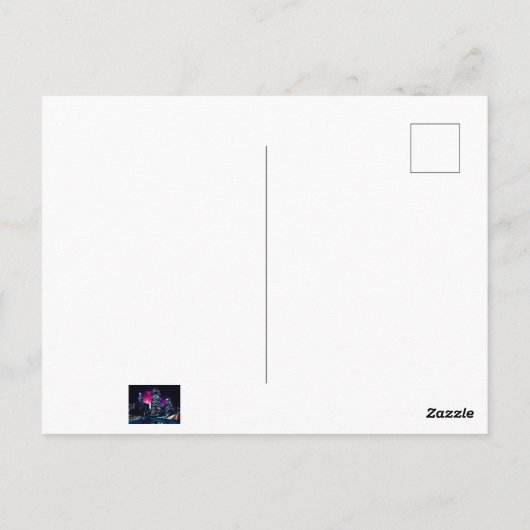 Spacey Los Angeles Briefkaart (Achterkant)