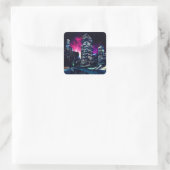 Spacey Los Angeles Vierkante Sticker (Tas)