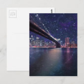 Spacey Manhattan Skyline Briefkaart (Voorkant / Achterkant)