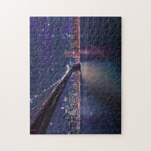 Spacey Manhattan Skyline Legpuzzel (Verticaal)
