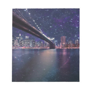 Spacey Manhattan Skyline Notitieblok