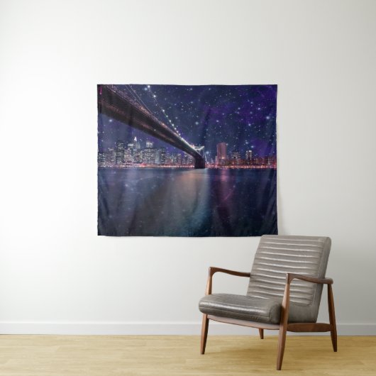 Spacey Manhattan Skyline Wandkleed (In Situ (horizontaal))