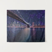 Spacey Manhattan Skyline Wandkleed (Voorkant (horizontaal))