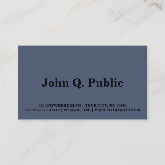 Spacey Manhattan Visitekaartje (Voorkant)