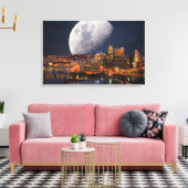 Spacey Pittsburgh Canvas Afdruk (Insitu (Woonkamer))