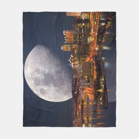 Spacey Pittsburgh Fleece Deken (Voorkant)