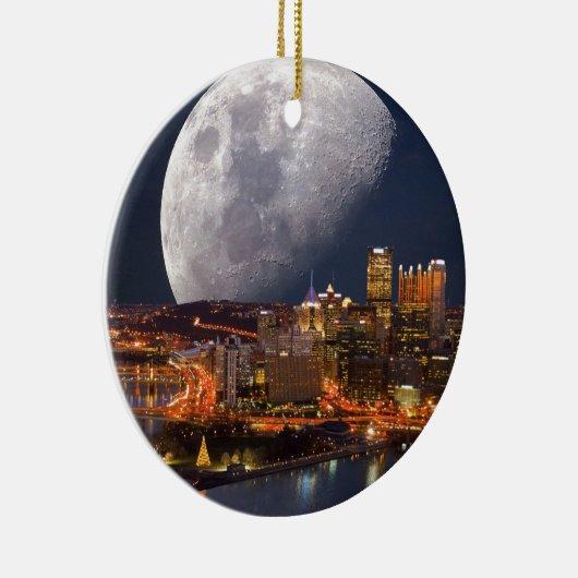Spacey Pittsburgh Keramisch Ornament (Rechts)