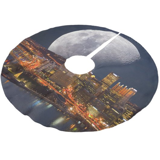 Spacey Pittsburgh Kerstboom Rok (Gekanteld)