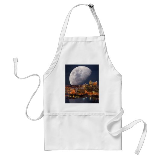 Spacey Pittsburgh Standaard Schort (Voorkant)