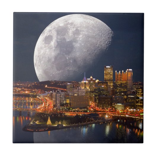 Spacey Pittsburgh Tegeltje (Voorkant)