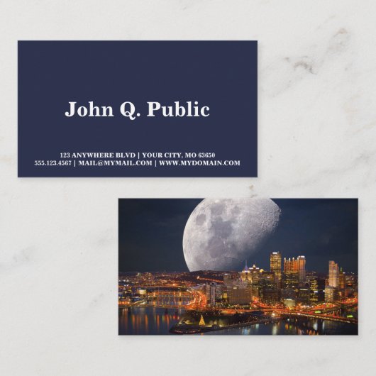 Spacey Pittsburgh Visitekaartje (Voorkant / Achterkant)