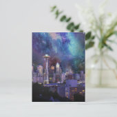 Spacey Seattle Briefkaart (Staand voorkant)