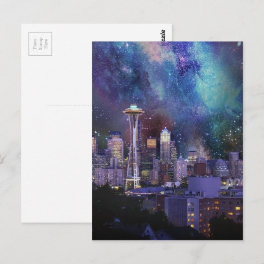 Spacey Seattle Briefkaart (Voorkant / Achterkant)