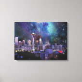 Spacey Seattle Canvas Afdruk (Voorkant)