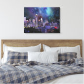 Spacey Seattle Canvas Afdruk (Insitu (Slaapkamer))