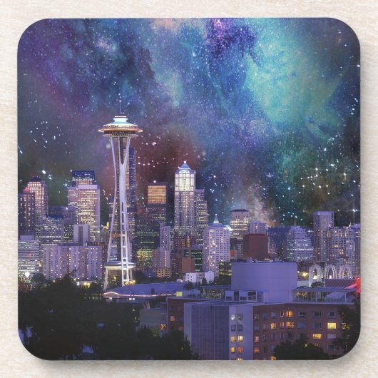 Spacey Seattle Drankjes Onderzetter (Voorkant)