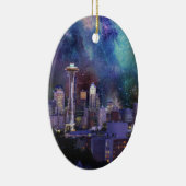 Spacey Seattle Keramisch Ornament (Rechts)