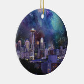 Spacey Seattle Keramisch Ornament (Rechts)