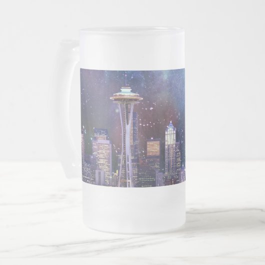 Spacey Seattle Matglas Bierpul (Voorkant links)