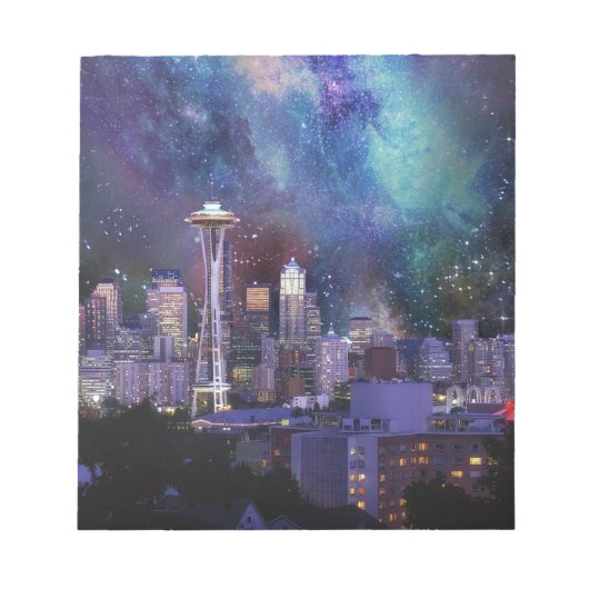 Spacey Seattle Notitieblok (Voorkant)