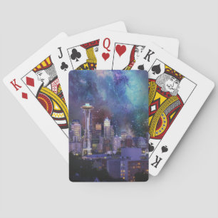 Spacey Seattle Pokerkaarten