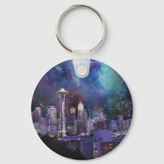 Spacey Seattle Sleutelhanger (Achterkant)
