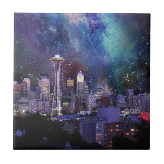 Spacey Seattle Tegeltje (Voorkant)