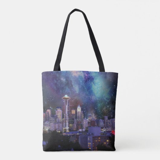 Spacey Seattle Tote Bag (Achterkant)