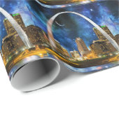 Spacey St. Louis Skyline Cadeaupapier (Rol Hoek)