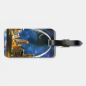 Spacey St. Louis Skyline Canvas tas Bagagelabel (Achterkant horizontaal)