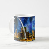 Spacey St. Louis Skyline Koffiemok (Voorkant links)