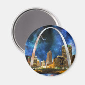 Spacey St. Louis Skyline Magneet (Voorkant / Achterkant)