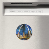 Spacey St. Louis Skyline Magneet (Insitu (Vaatwasser))