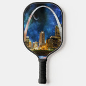 Spacey St. Louis Skyline Pickleball Paddle (Achterkant)