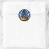 Spacey St. Louis Skyline Ronde Sticker (Tas)